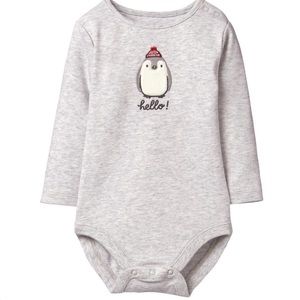 Gymboree Hello Penguin Bodysuit newborn EUC